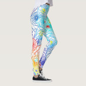 Blau und Rot Leggings (Rechts)