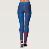 Blau und Rot Leggings (Rückseite)