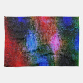 Blau und Rot mit Ölfarbe gehäutet Geschirrtuch (Horizontal)