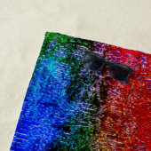 Blau und Rot mit Ölfarbe gehäutet Strandtuch (Beispiel)