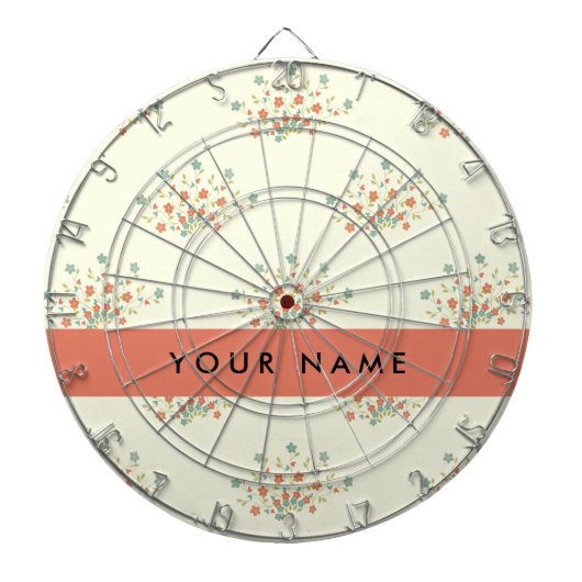 Blau und Rot, Rot, Ihr Name Dartscheibe (vorne)