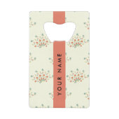 Blau und Rot, Rot, Ihr Name Geldbeutel Flaschenöffner (Vorderseite)