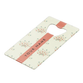 Blau und Rot, Rot, Ihr Name Geldbeutel Flaschenöffner