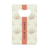 Blau und Rot, Rot, Ihr Name Geldbeutel Flaschenöffner (Rückseite)