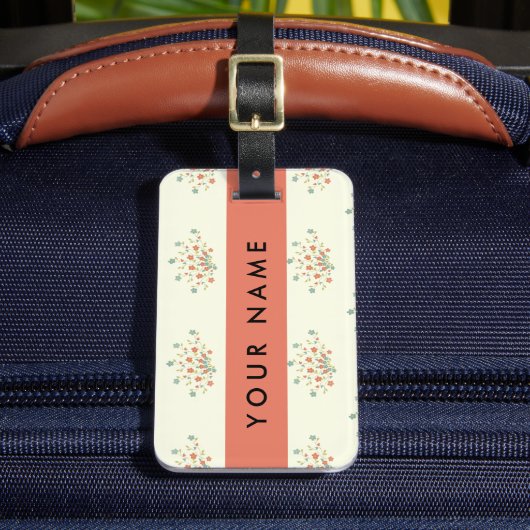 Blau und Rot, Rot, Ihr Name Gepäckanhänger (Vorderseite Insitu 2)