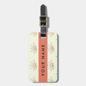 Blau und Rot, Rot, Ihr Name Gepäckanhänger (Vorderseite vertikal)