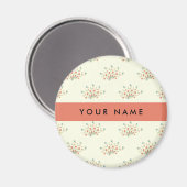 Blau und Rot, Rot, Ihr Name Magnet (Vorderseite/Rückseite)