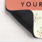 Blau und Rot, Rot, Ihr Name Mousepad (Ecke)