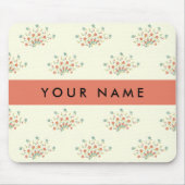Blau und Rot, Rot, Ihr Name Mousepad (Vorne)