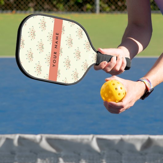 Blau und Rot, Rot, Ihr Name Pickleball Schläger (InSitu)