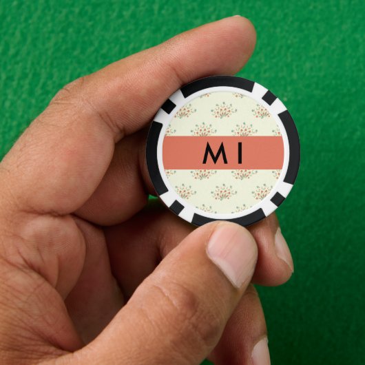 Blau und Rot, Rot, Ihr Name Pokerchips (Hand)