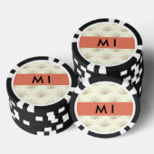 Blau und Rot, Rot, Ihr Name Pokerchips (Stapel)