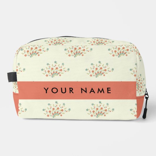 Blau und Rot, Rot, Ihr Name Waschbeutel (Vorderseite)