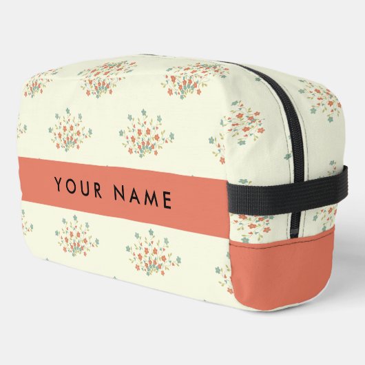 Blau und Rot, Rot, Ihr Name Waschbeutel (Linke Seite)