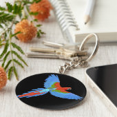 Blau und Rot Schlüsselanhänger (Seite)