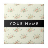 Blau und Rot, Schwarz, Ihr Name Fliese (Vorderseite)