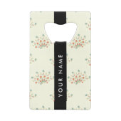 Blau und Rot, Schwarz, Ihr Name Geldbeutel Flaschenöffner (Rückseite)