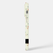 Blau und Rot, Schwarz, Ihr Name iPhone Hülle (Linke Seite)