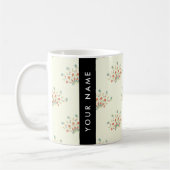 Blau und Rot, Schwarz, Ihr Name Kaffeetasse (Links)