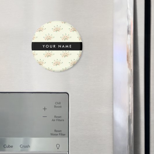 Blau und Rot, Schwarz, Ihr Name Magnet (In Situ (Kühlschrank))