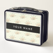 Blau und Rot, Schwarz, Ihr Name Metall Brotdose (Vorderseite)