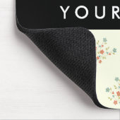 Blau und Rot, Schwarz, Ihr Name Mousepad (Ecke)