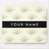Blau und Rot, Schwarz, Ihr Name Mousepad (Vorne)