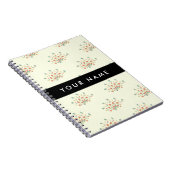 Blau und Rot, Schwarz, Ihr Name Notizblock (Rechte Seite)