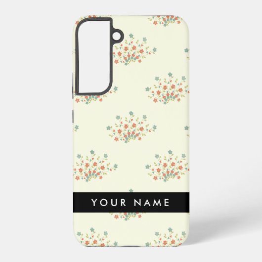 Blau und Rot, Schwarz, Ihr Name Samsung Galaxy Hülle (Rückseite)