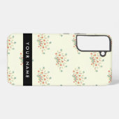 Blau und Rot, Schwarz, Ihr Name Samsung Galaxy Hülle (Rückseite (Horizontal))