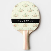 Blau und Rot, Schwarz, Ihr Name Tischtennis Schläger (Vorderseite)