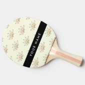 Blau und Rot, Schwarz, Ihr Name Tischtennis Schläger (Seitenansicht)