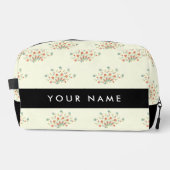 Blau und Rot, Schwarz, Ihr Name Waschbeutel (Vorderseite)