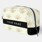 Blau und Rot, Schwarz, Ihr Name Waschbeutel (Rechte Ecke)