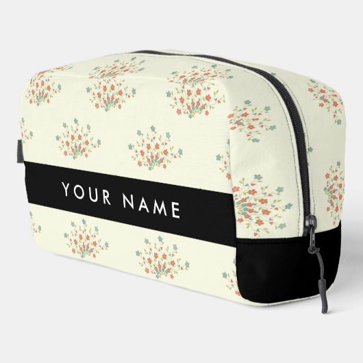 Blau und Rot, Schwarz, Ihr Name Waschbeutel (Rechte Ecke)