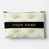 Blau und Rot, Schwarz, Ihr Name Zubehörtasche (Rückseite)