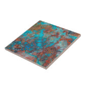 Blau und Rot Shattuckit Fliese (Seite)