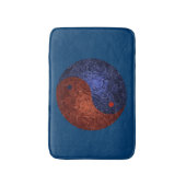 Blau und Rot Yang Bath Mat Badematte (Vorderseite Vertikal)