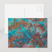 Blau und Roter Shattuckit Postkarte (Vorne/Hinten)