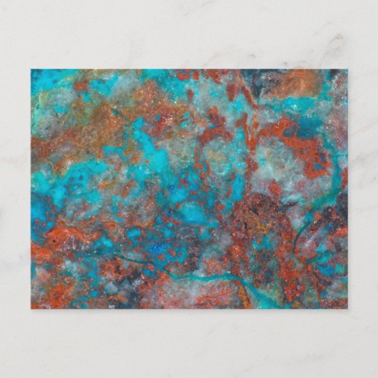 Blau und Roter Shattuckit Postkarte (Vorderseite)