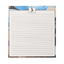 Blau und Schokolade Floral - Personalisiertes Mono