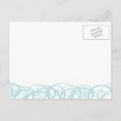 Blau und schön Ankündigung Datum freihalten (Rückseite)