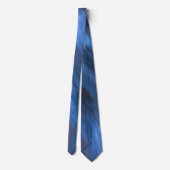 Blau und Schwarz Abstrakt Krawatte (Rückseite)
