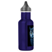 Blau und Schwarz Edelstahlflasche (Links)