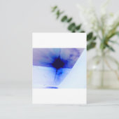 Blau- und Schwarz-Farbfleck Postkarte (Stehend Vorderseite)