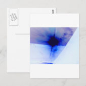 Blau- und Schwarz-Farbfleck Postkarte (Vorne/Hinten)