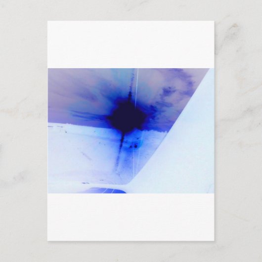 Blau- und Schwarz-Farbfleck Postkarte (Vorderseite)