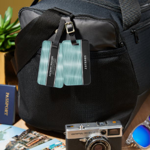 Blau und Schwarz Gepäckanhänger