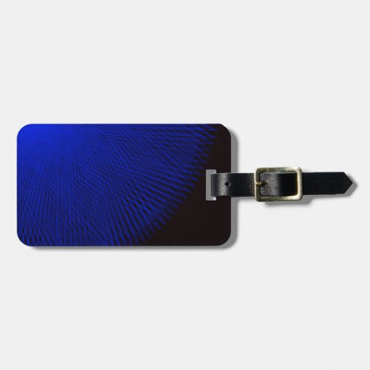 blau und schwarz gepäckanhänger (Vorderseite horizontal)