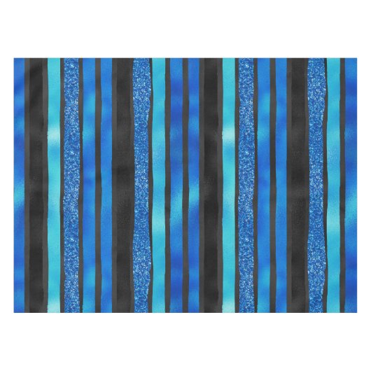 blau und schwarz gestreift tischdecke (Vorderseite (Horizontal))
